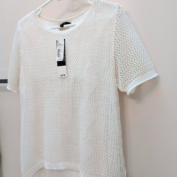Evidence white mesh top/tunic - Picture 2 of 12